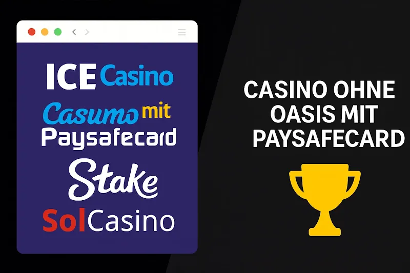 Casino ohne OASIS mit Paysafecard – Anonyme Einzahlungen